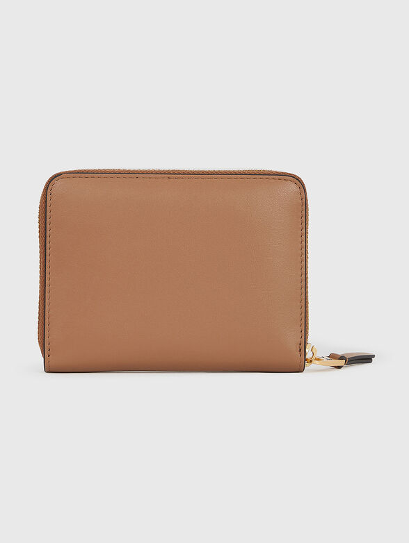 Leather wallet with logo - 2