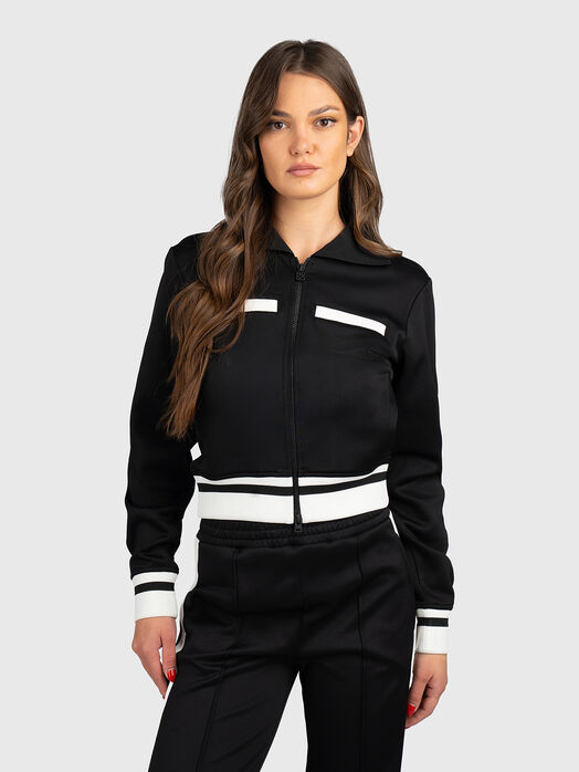 Sweatshirt with contrasting edges