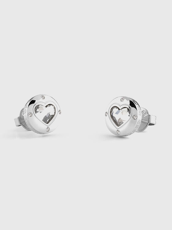 ROLLING HEARTS earrings with logo engraving - 1