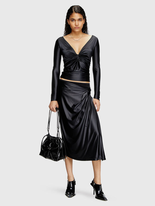 SCRUNCH-D small leather bag with logo - 2