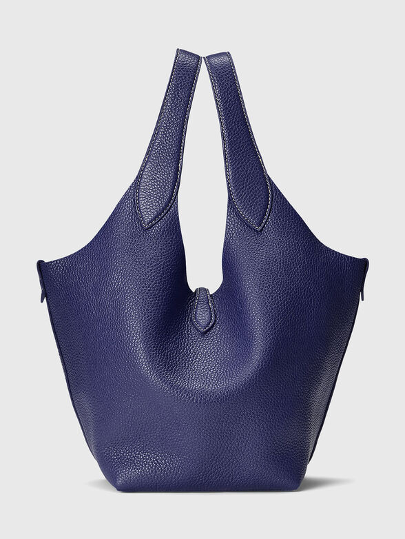 Leather tote bag with logo - 3