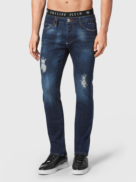 Jeans with accent back pocket - 1