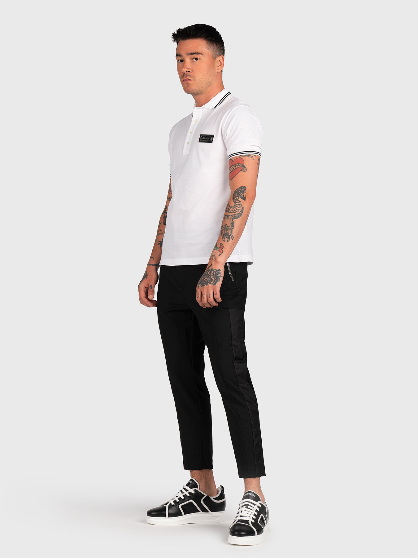 Tシャツ・カットソー Logo Patch Polo Shirt LHLMT500729U-1000SS22(1).jpg