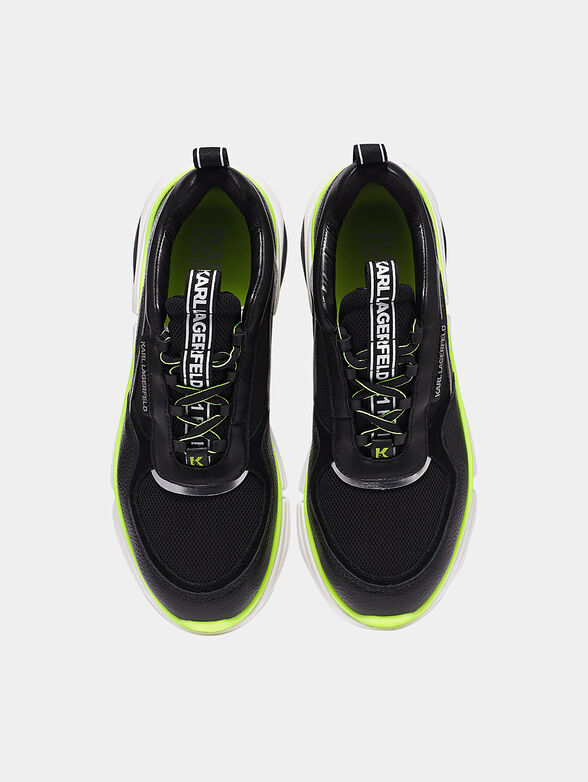 AUTHENTIC Karl Lagerfeld Black and Green Sneakers BRAND NEW Green Mid Top Sneakers Men - Karl Lagerfeld Shoes main image 4