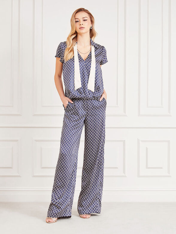 ROBIN pants with monogram print - 4