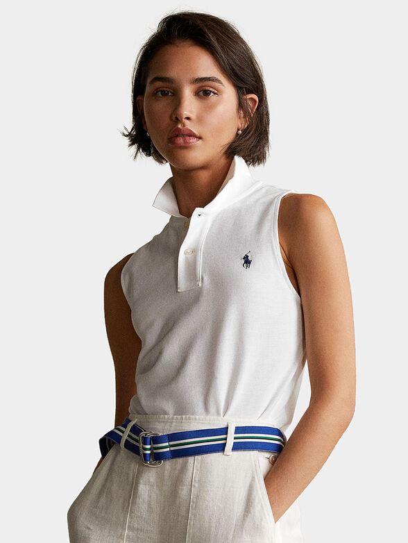 Sleeveless polo-shirt - 1