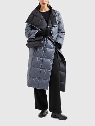 Reversible jacket with waist belt - 3