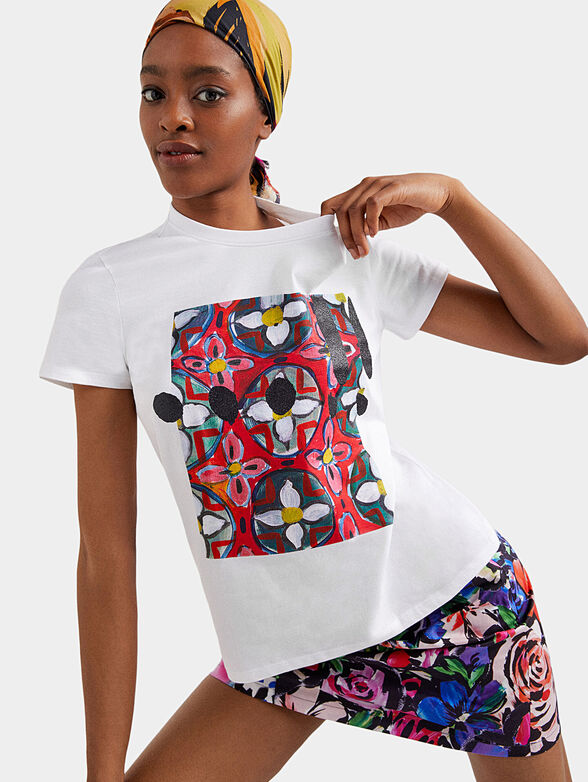 BIARRITZ PATCH T-shirt with art print - 1