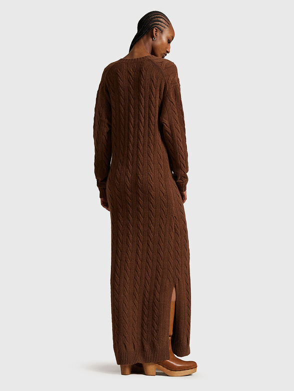 Knitted wool maxi dress - 2