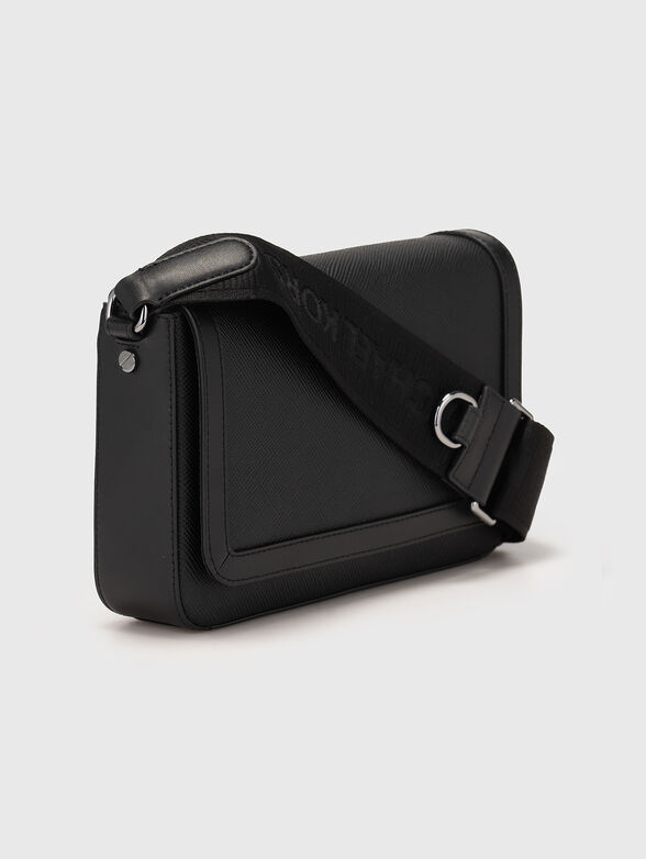 Crossbody bag in leather with logo detail - 4