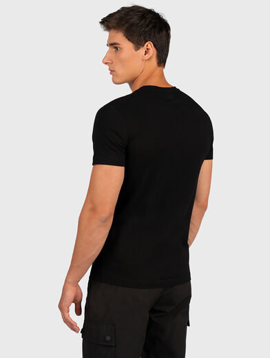 Black T-shirt with logo print - 4