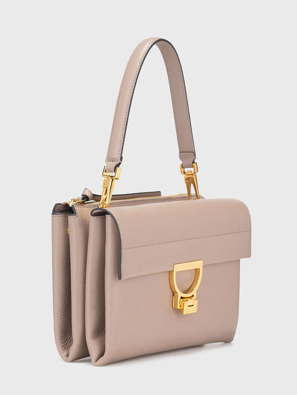 Leather bag with embossed texture - 4