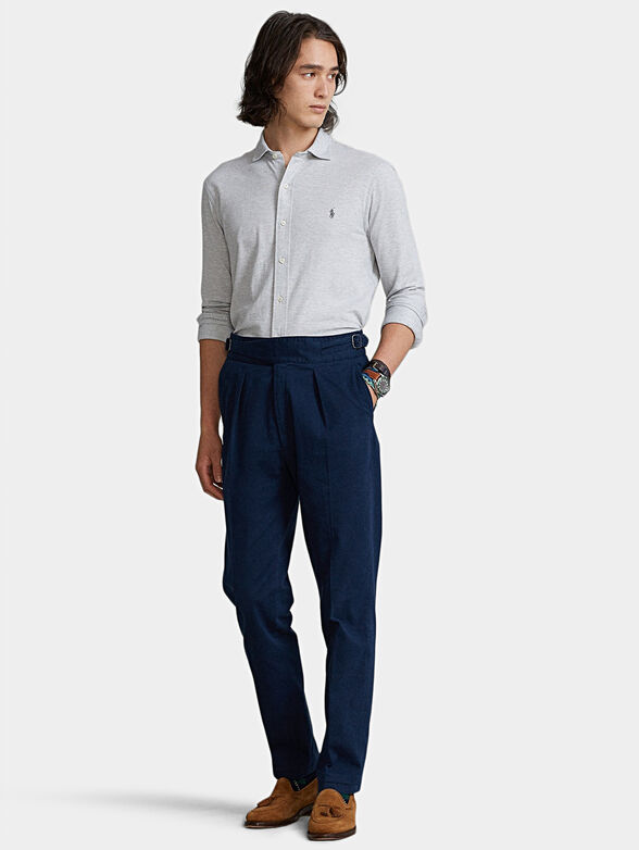 Gray shirt with long sleeves - 2