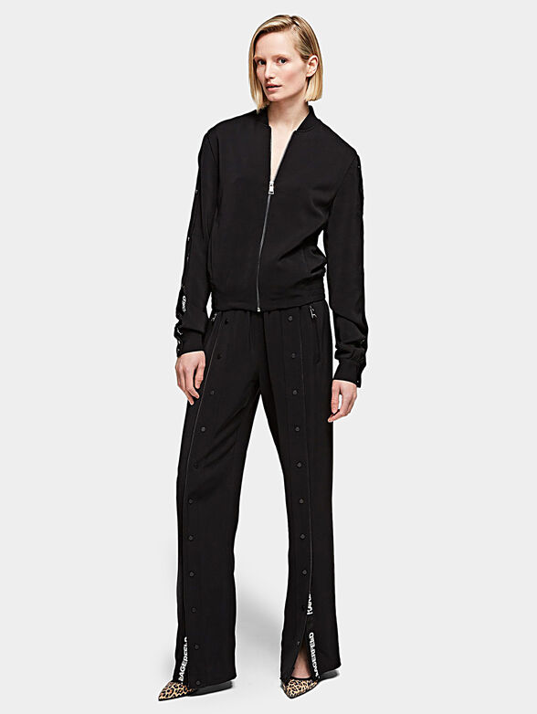 Bomber with buttoned sleeves - 5