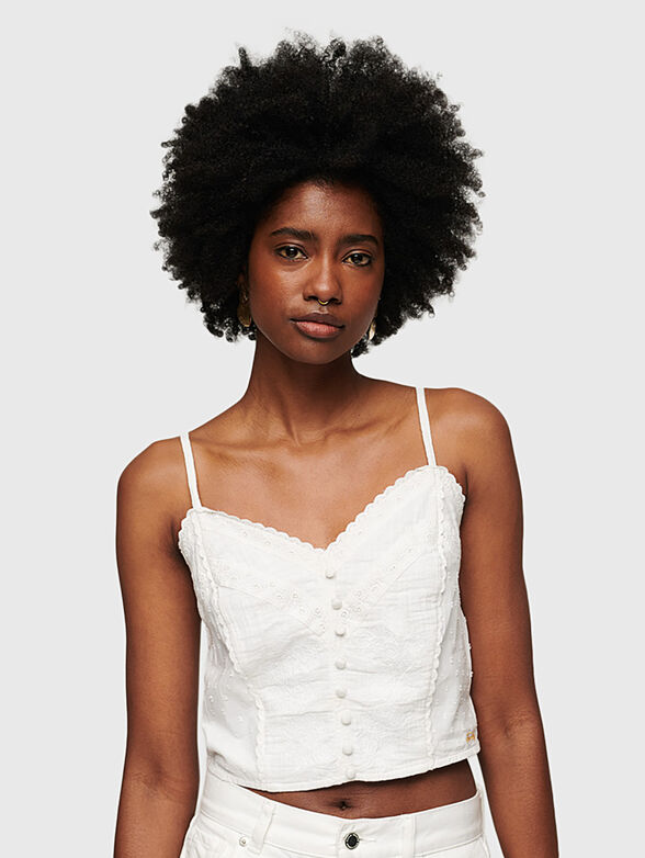 VINTAGE top with embroidery - 1