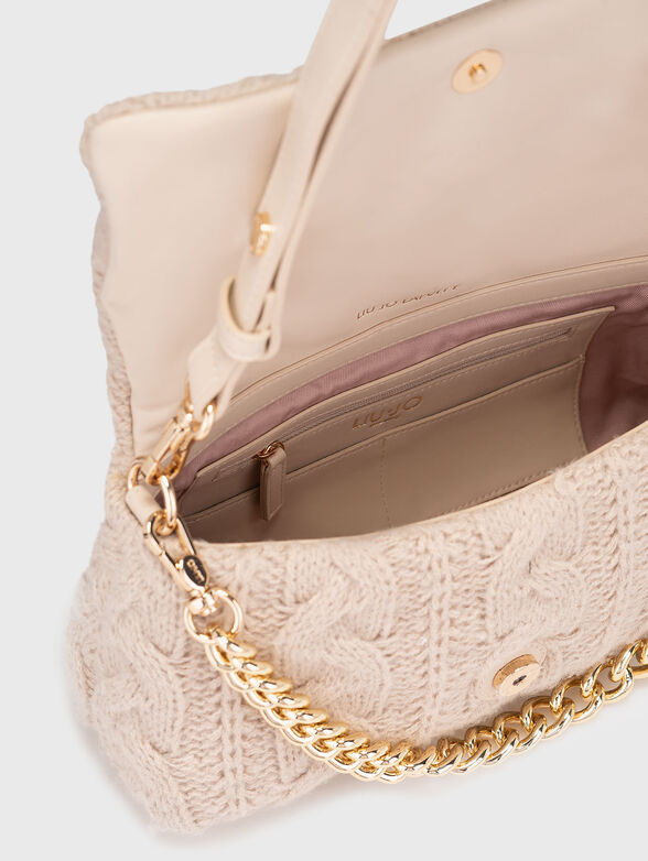 Crossbody bag with knitted texture - 6