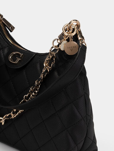 GILLIAN black hobo bag  - 5