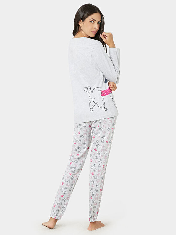 TRES CHIC grey pyjamas with print - 2