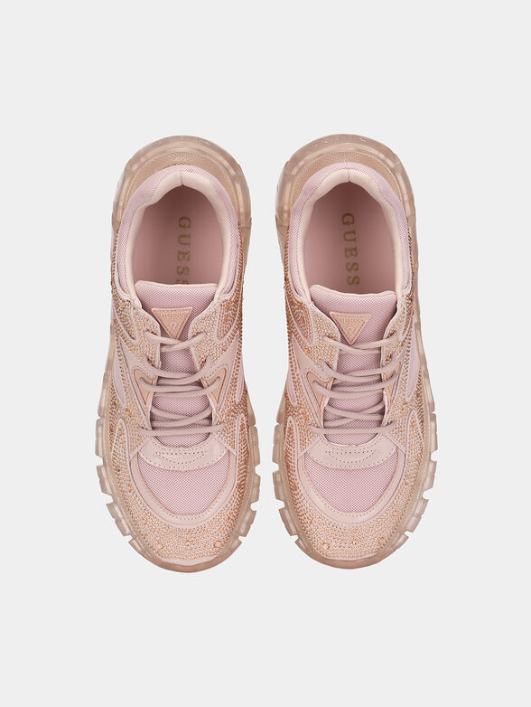 CLARISSE sneakers with appliquéd rhinestones - 6