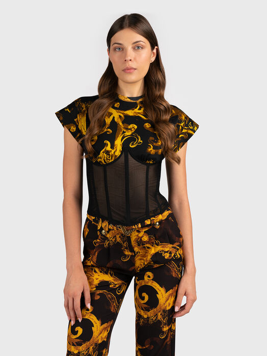 Bustier with baroque motifs 
