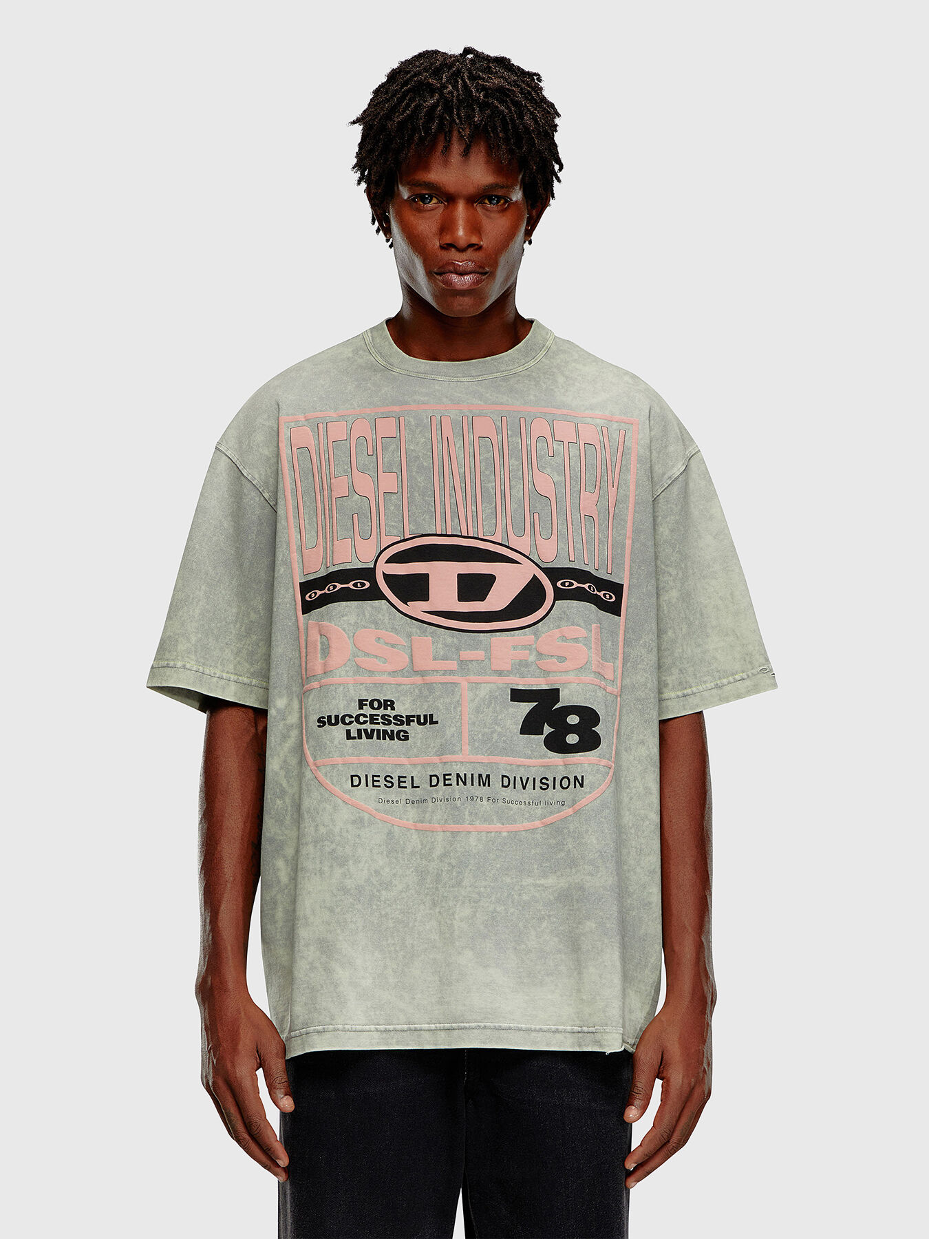 Diesel printed t-shirt outlet