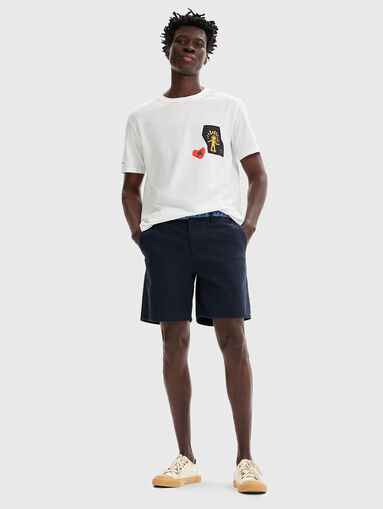 Shorts with denim accents  - 5