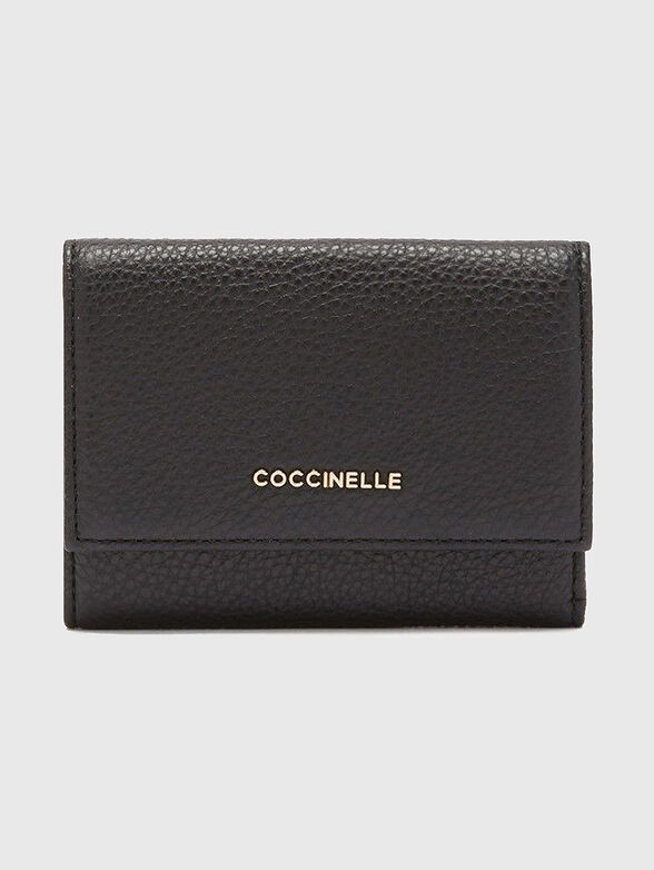 Wallet with logo detail in black - 1