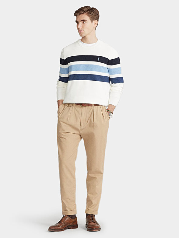 Sweater with contrasting stripes - 4
