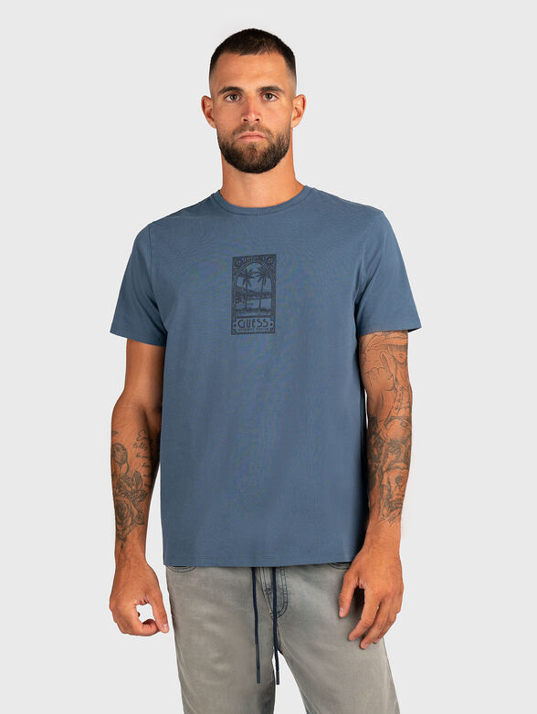 PARADISE cotton T-shirt with accent print - 1