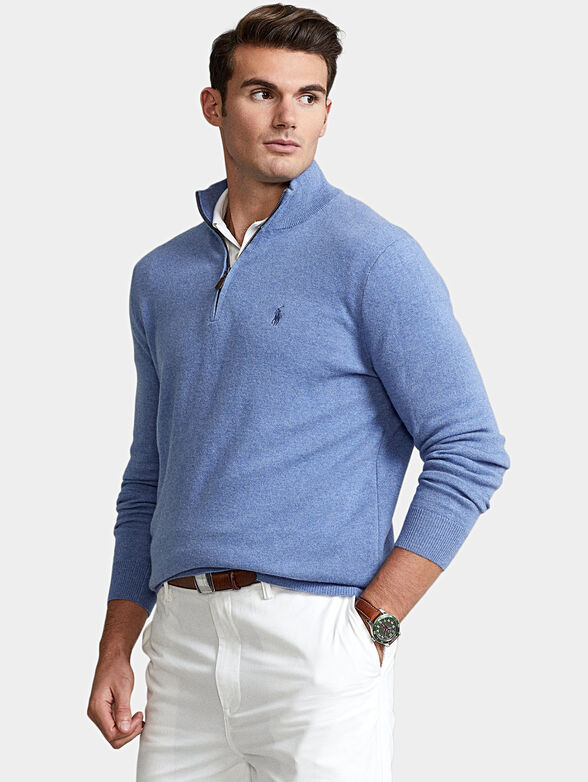 Sweater with zipper - 1