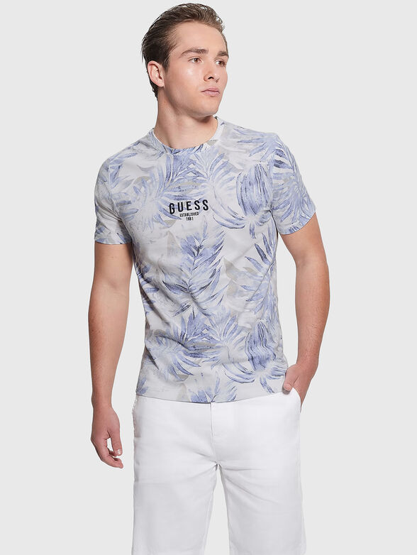 FOLIAGE cotton T-shirt with print - 1