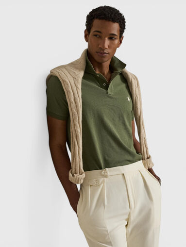 Cotton polo shirt with logo - 4