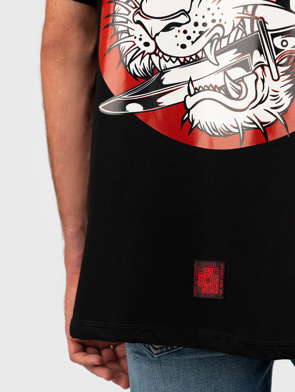 Oversized t-shirt with print - 5