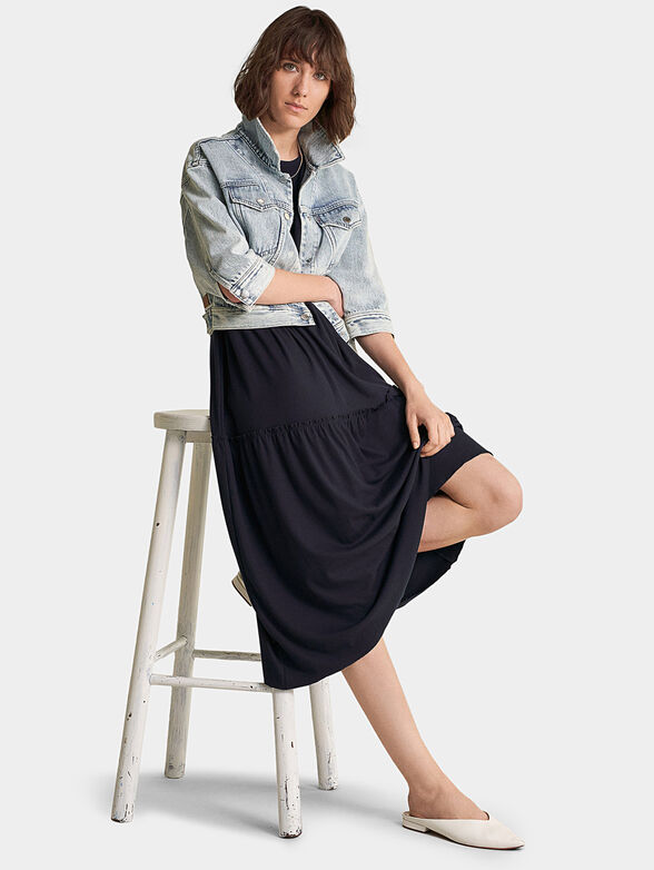 Navy midi dress - 3