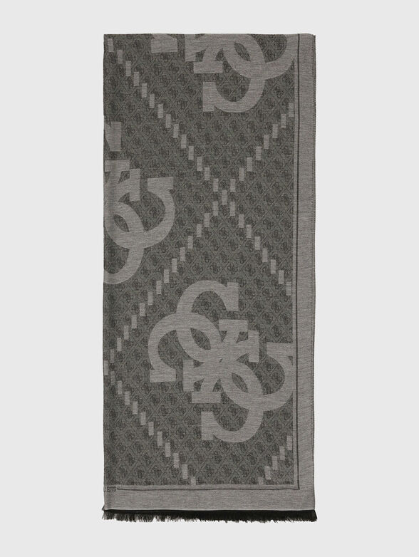 Jacquard scarf with logo - 1