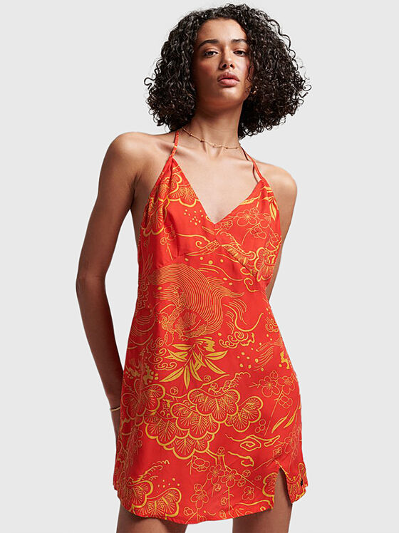 Мини рокля VINTAGE с принт - 1