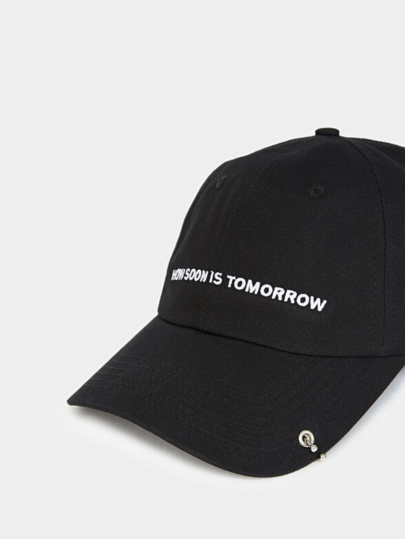 Baseball cap with metal accent - 2