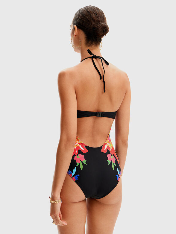 One-piece swimsuit with floral print - 2