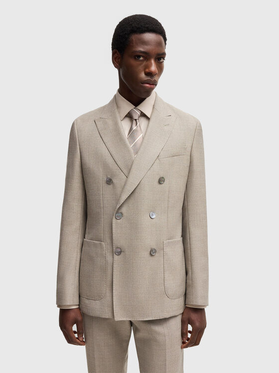 Слим сако от вълна - 1