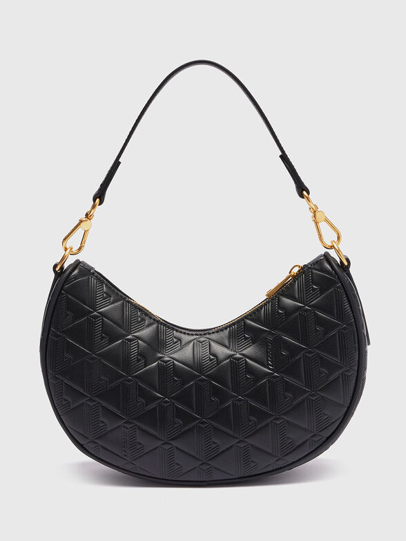 Leather shoulder bag with monogram logo - 3