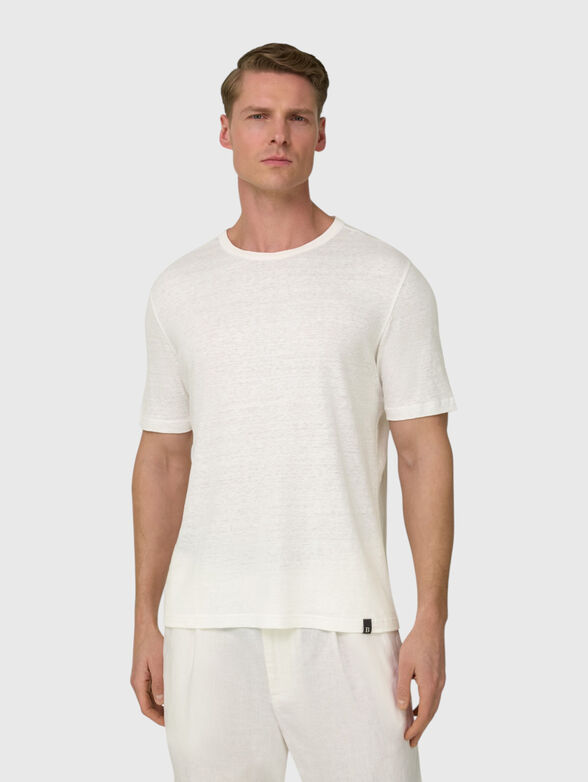 SS LINEN STRETCH JERSEY T SHIR - 1