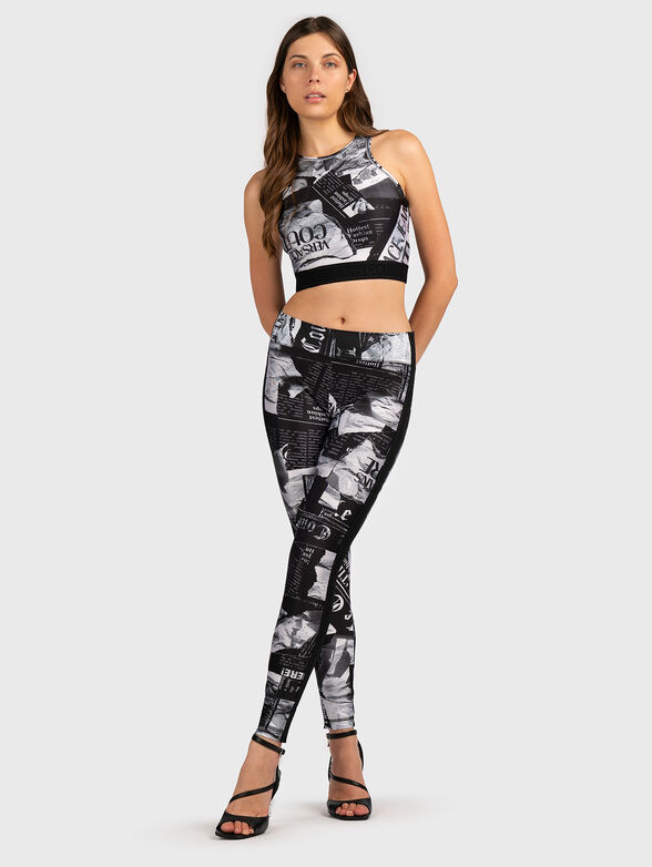 Sports top with print - 2