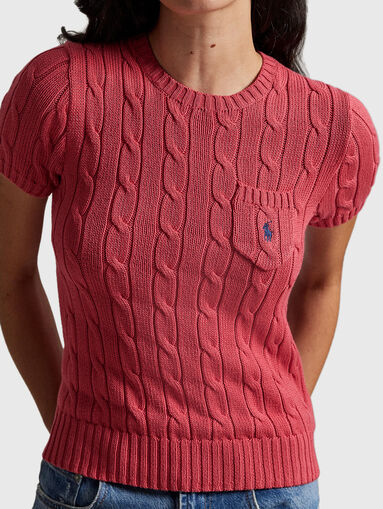 Cotton sweater with logo - 4