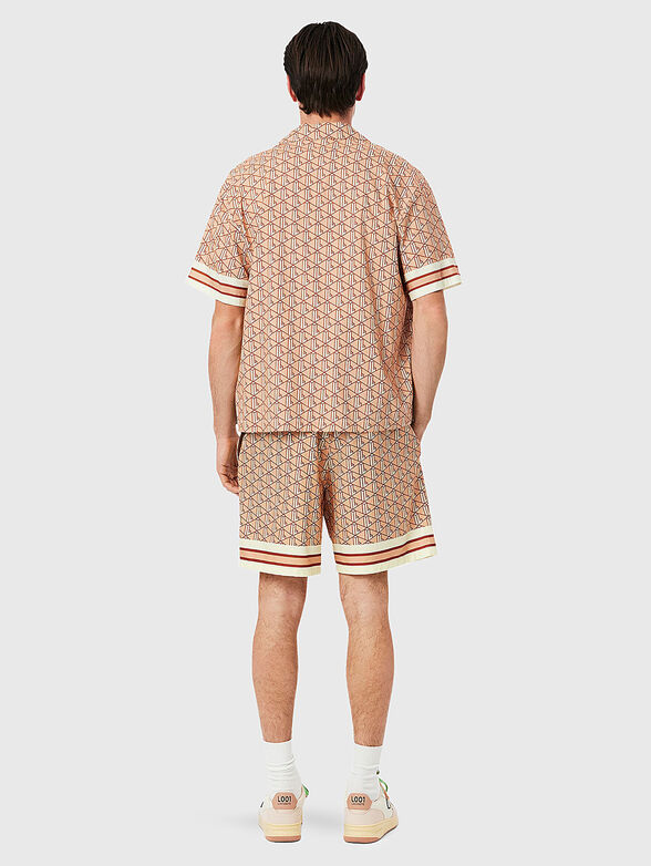 Cotton shorts with logo embroidery - 2