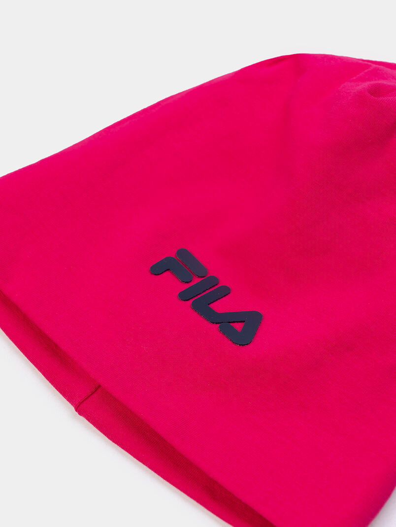 Pink hat with logo inscription - 3