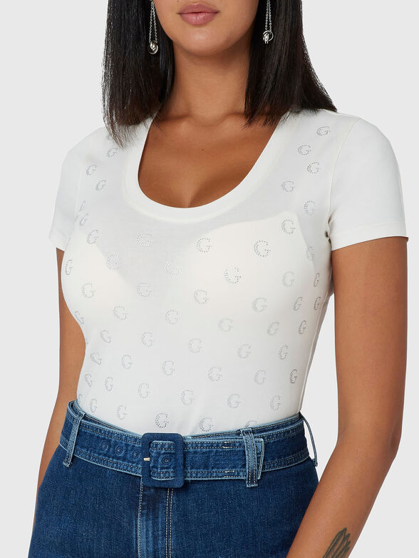 Cotton T-shirt with logo - 4