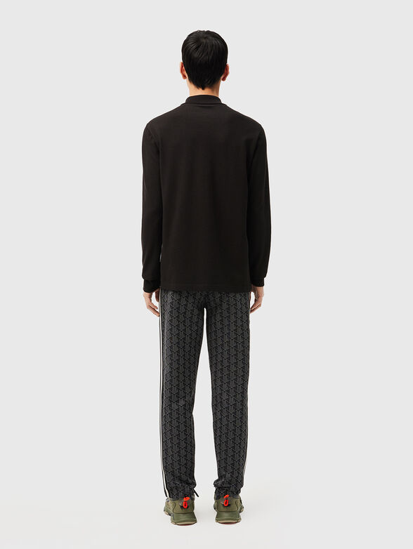 Sports trousers with monogram print - 2