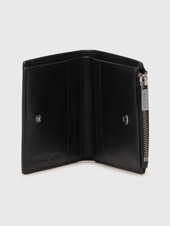 Leather wallet with logo detail - 4