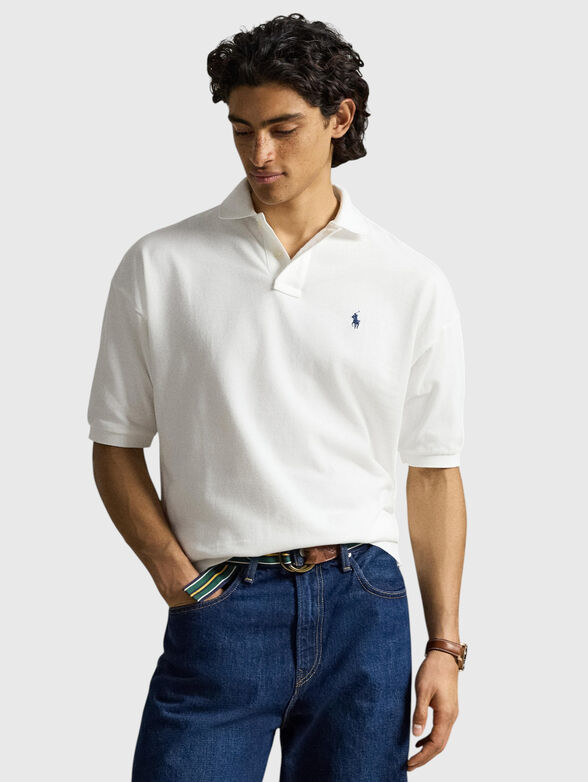 Ribbed polo shirt - 1