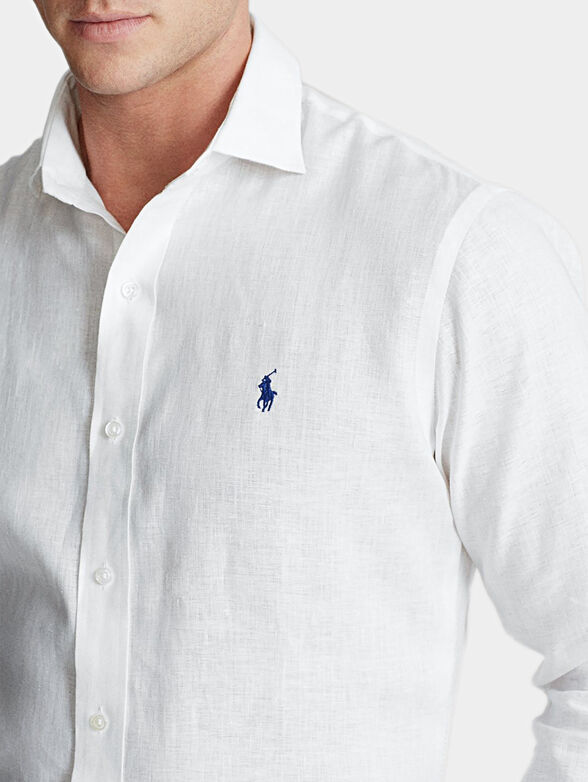 White linen shirt - 3